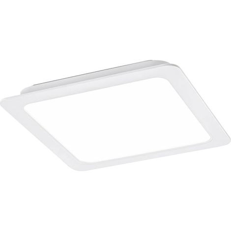 Plafonnier encastré LED 18W carré 17cm blanc Rabalux (1/4)