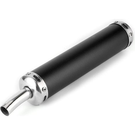 Silencieux d'échappement 20mm / 0 8in pièces modifiées en acier inoxydable pour temps(black) (1/5)