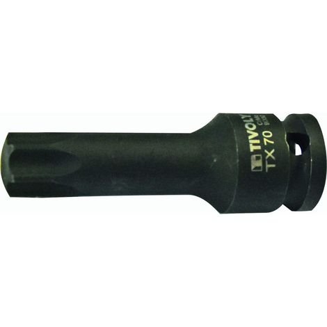 Tivoly 11590127000 - Chiave a bussola 1/2" a shock Torx maschio N°70, fosfato nero (1/2)