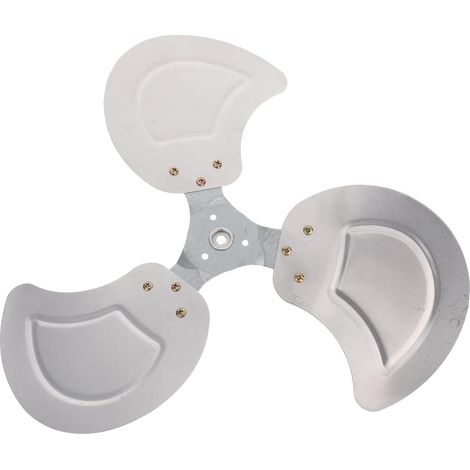 Hélice Aluminium 3 Pales 40 CM - Trou 8 MM - Résistante et Légère - Pour Ventilateur Industriel - Usage Intérieur et Extérieur - Argent (1/5)