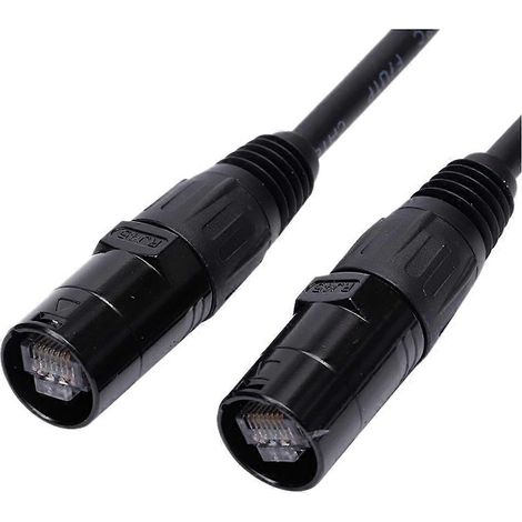 CAT6 Ethercon-Kabel mit EtherCON-kompatiblem RJ45-Stecker, ideal für Studio-Setups, Tourneen, Bühnenproduktionen und Konzerte (2 Meter). (1/5)