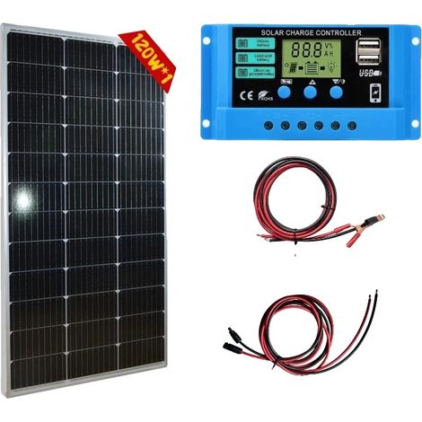Solarpanel, hocheffizient, wetterfest, 1 Stück 120-W-CRT (1/2)
