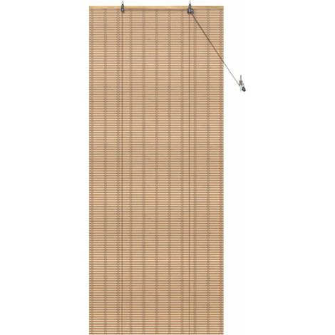 Store enrouleur Autre Marron Clair 90 x 220 cm Bambou CFW1392011 (1/5)