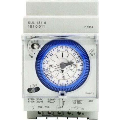 Minuterie mécanique analogique 110 V-220 V, programmable 24 h/24, 15 minutes, interrupteur de réglage de l'heure, relais SUL181D (1/4)