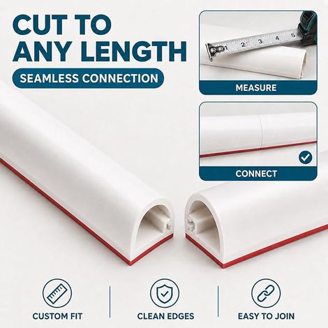 Câble, Couverture câble, Couverture câble, Type D, pour mur, plancher, planche à skis, TV et Couverture câble électrique (1/4)