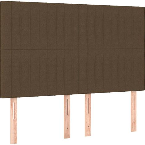 Maison Exclusive - Cabecero de cama marrón oscuro 144x5x118/128 c (1/5)