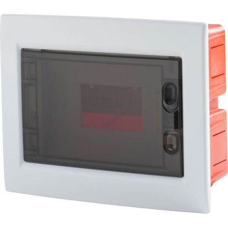Centralino da Incasso Rosi 15006 - 8 Moduli DIN, Grado IP40, Sportello Fumé