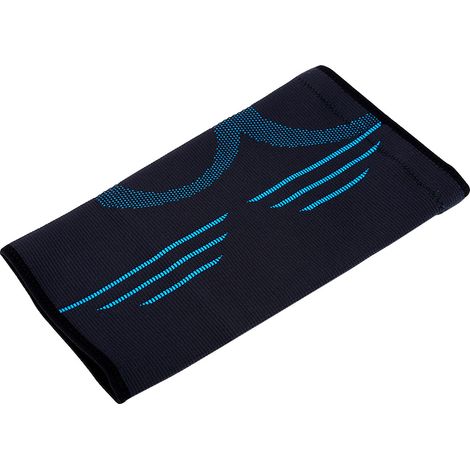 Manchette de Genou Élastique pour Sport - Support de Compression pour Volleyball, Football, Basketball - Noir, Bleu, Taille L (1/5)