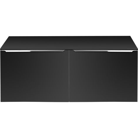Doppelwaschtisch-Unterschrank 120cm, schwarz matt, PUEBLA-56-BLACK (1/5)