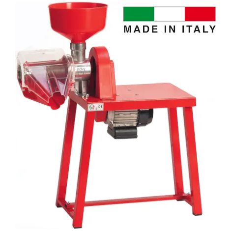 Presse-tomates Hp 0,5 avec anneau en aluminium – Banc en acier – Pression élevée pour extraction optimale – Usage professionnel – Palumbo (1/2)