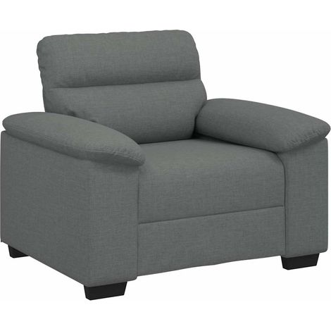 Poltrona Grigio Scuro 60 cm in Tessuto vidaXL 327115 (1/5)