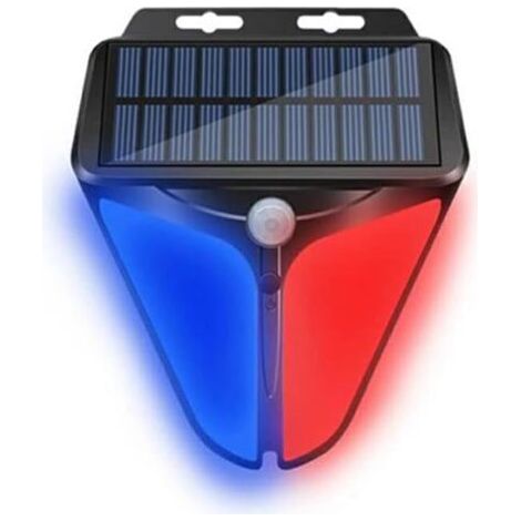 Alarme lumineuse LED sans fil avec détecteur et sirène puissante de 100 dB pour la sécurité des aboiements de chiens dans les cours de ferme. Éloigne les animaux. (1/5)