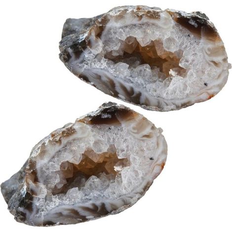 Décoration de Bureau en Agate Naturelle Irrégulière 2pcs pour Artisanat et Design D'intérieur Pierres D'agate Polie aux Couleurs Variées (1/5)