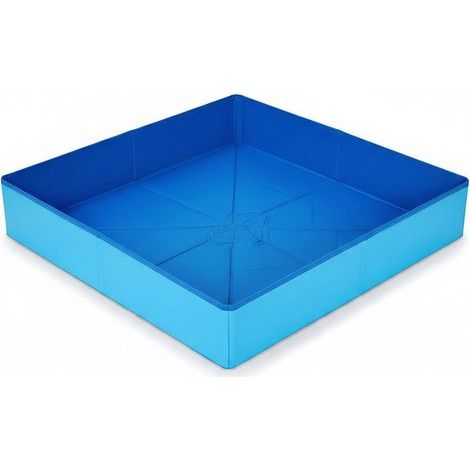 CCYKXA Welpenpool, faltbarer Hundepool, Hundebadewanne aus Kunststoff – 50 x 50 x 10 cm, blaue Mehrzweckbadewanne für Welpen (1/5)