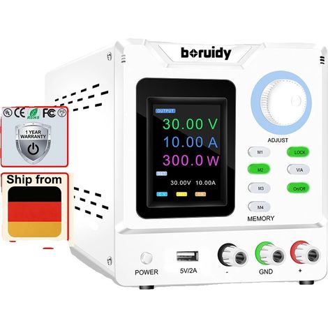Fuente de alimentación, voltaje ajustable, protección contra sobretensiones, SPPS-D3010S 30V10A (1/2)