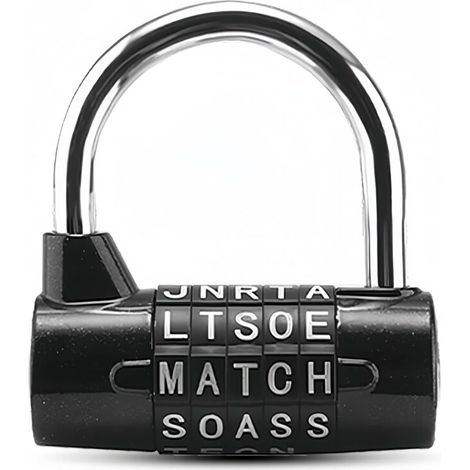 5-Letter Combination Lock, Code Lock, Waterproof and Rustproof Combination Lock for Families, Schools, Businesses, Lockers and Other Places