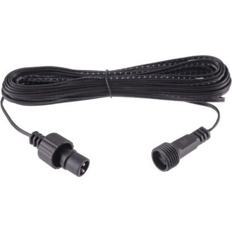 Verlängerungskabel für leuchtende Weihnachtsbeleuchtung, IP44, Schwarz, 2 Stecker/Buchsen, LED-Basis, 10 m (1/5)