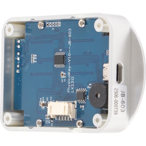 [Elektronisches Schloss] Smart - Digitales Schrankschloss mit elektronischem Tastenfeld (Zink-/Kunststofflegierung, intelligentes Vorhängeschloss, ideal für Spa/Golf, Abmessungen 5,5 x 8,5 cm, inkl. B (1/5)