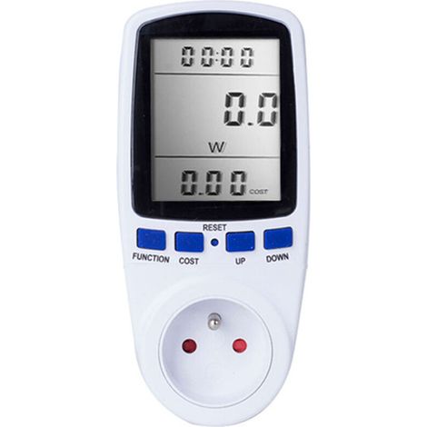 Misuratore di energia digitale LCD, wattmetro, dispositivo di monitoraggio della potenza, analizzatore di misurazione della potenza kWh elettrica (1/5)