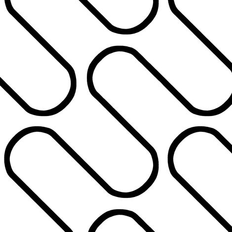 Linear Curve Wallpaper Black White Geometric Minimalist Abstract 10m Roll (1/4)