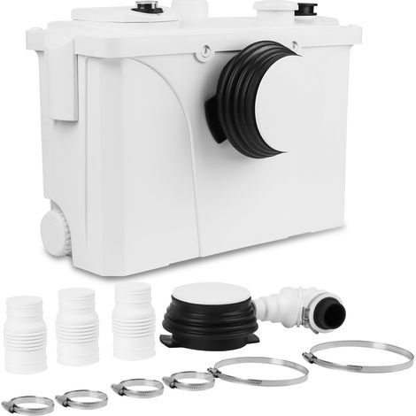 Wolketon 4/1 Hebeanlage 700W Schmutzwasserpumpen Fäkalienpumpe 190L/min Kleinhebeanlage Haushaltspumpe Fäkalienhebeanlage für WC. Dusche. Waschbecken