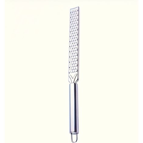 Râpe à citron et à fromage multifonctionnelle en acier inoxydable - Long manche, convient aux fruits agrumes, au chocolat et au fromage - Gadget de cuisine idéal pour la maison et l'extérieur, produit (1/5)
