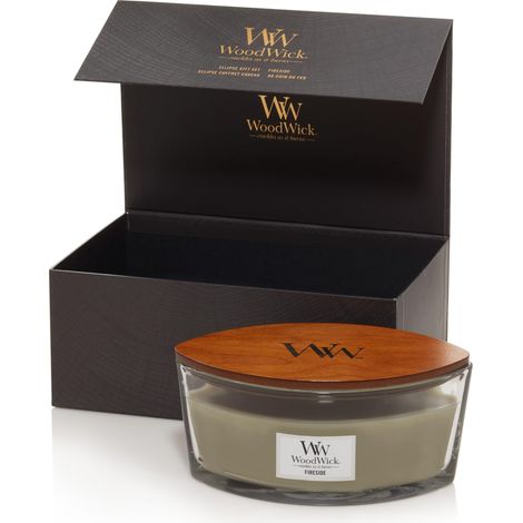Coffret de bougies parfumées Bougie parfumée Ellipse Fireside avec mèche crépitante Jusqu'à 50 heures de combustion Cadeau parfait pour la fête des mères et Pâques pour femme (1/5)