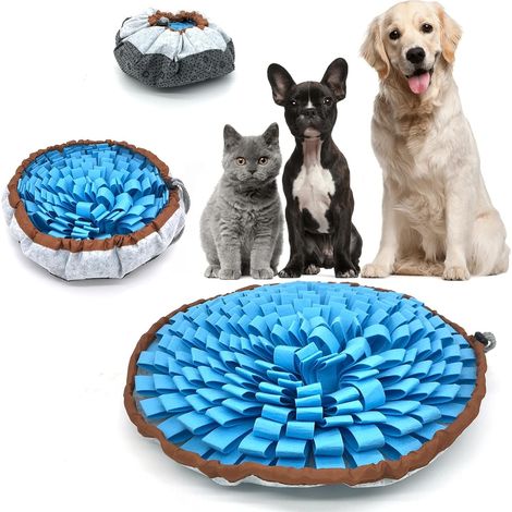 Tapis de fouille pour chien (gamelle anti-glouton) – Simule une prairie pour combattre l'ennui, stimule l'instinct naturel de recherche de nourriture, idéal pour les friandises et pour réduire le stre (1/5)