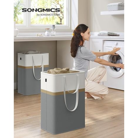 Laundry Basket Boho Laundry Basket with Handle, Bathroom Storage Basket, Foldable Storage Basket, Large Laundry Basket for Laundry Room, Children's Room, Living Room Toys (1/4)