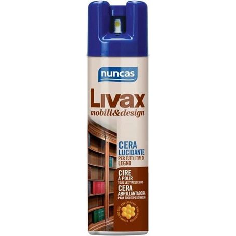 Cera abrillantadora para madera en spray Livax 300 ml Nuncas