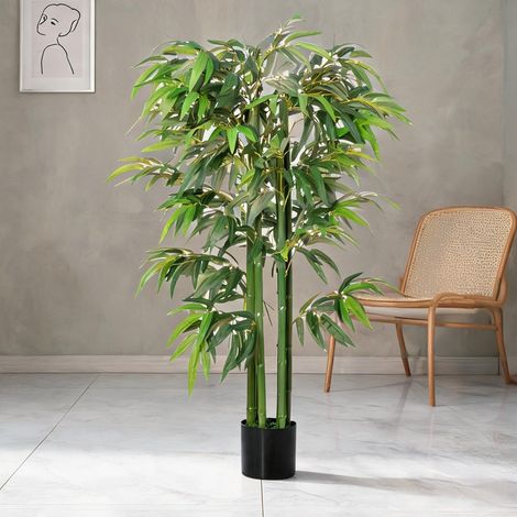 Plante artificielle en seidentuch plastique 17 x 17 x 140 cm (1/5)