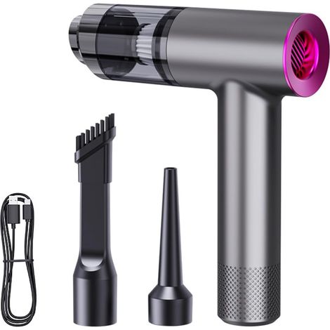 LOLLANDA Cordless portable mini vacuum cleaner, handheld vacuum cleaner, car vacuum cleaner, gray (1/5)