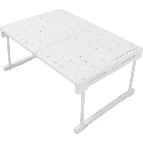 Étagère de penderie extensible, compartiment de rangement réglable pour penderie, largeur 48 cm, hauteur 32 cm, longueur 47 à 68 cm (1/5)