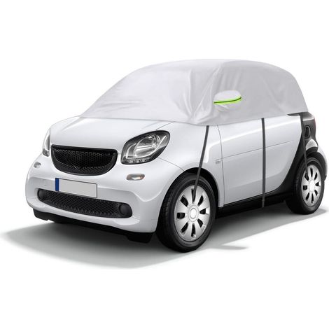 Halbgarage Autoabdeckung Wasserdicht für Smart Fortwo 2006+, Silber (1/5)