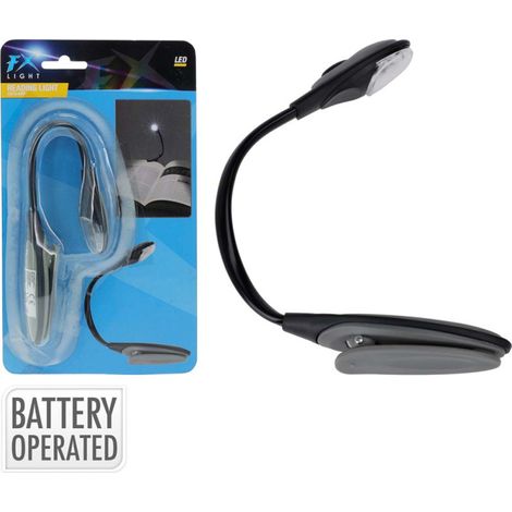 FX LIGHT flexo lectura pinza led pilas , Flexo lectura pinza led pilasMarca FxLightsLea en la oscuridad con tranquilidad y sin molestar a quienes le rodean con esta lámpara