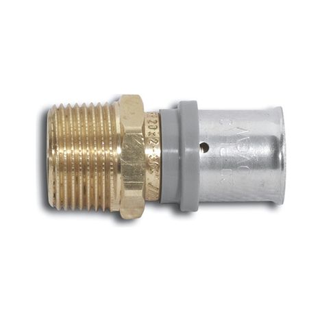 Kermi x-net Gewindeübergang 1/2'' AG - 16, 10 Stück, SHFGU0160AG012 (1/3)