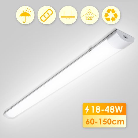 SWANEW Striscia LED impermeabile 120cm 36W IP65 Interconnettibile Temperatura colore: Bianco neutro 4000K (1/5)