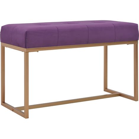 vidaXL Panca 80 cm in Velluto Viola