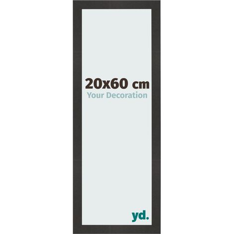 yd. - Cadre photo 20x60 - Noir Mat - MDF - Bologna