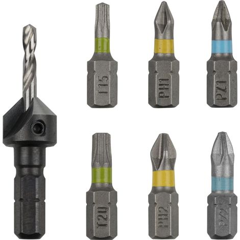Wolfcraft Flipbit sada pro dřevo 7-dílná 3085000 (1/2)