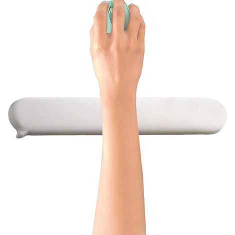 Repose-poignets ergonomique portable et lavable de 40 cm (15,75 pouces) pour le bureau, confort des coudes grâce à son coussinet de soutien doux, pour hommes, femmes et adultes. Idéal pour la frappe s (1/5)