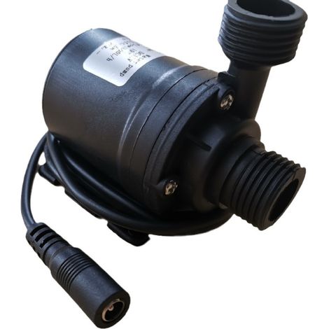 Pompe amphibie DC 12V de pompe à eau submersible 800L / H  pour la circulation de l'eau de la piscine de fontaine solaire d'aquarium d'étang de bassin