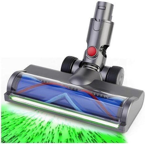 Tête de brosse de rechange pour détecteur de poussière pour V6 DC58 DC59 DC61 DC62 DC74 - Accessoire pour sols et moquettes avec lumière LED verte (1/5)