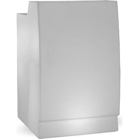 SICILIA Lunghezza 75 cm, barra a doppia altezza con luce e carica solare o a batteria, altamente resistente all'uso esterno. Realizzata in polietilene (1/4)