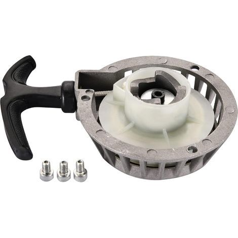 Arrancador de cuerda con 3 tornillos, repuesto para minimotos, ATV y quads de 2 tiempos, 47 cc y 49 cc. (1/5)