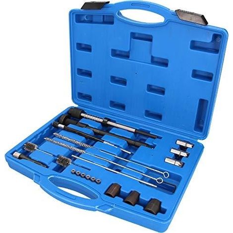 Brilliant Tools Kit de limpieza para inyectores azul 21 piezas