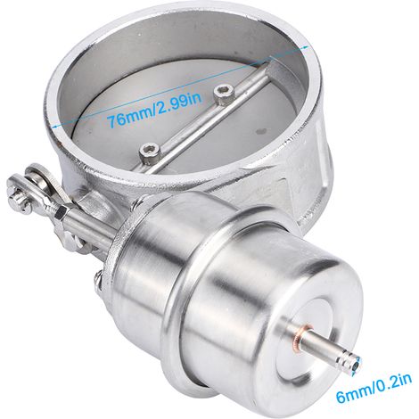 Soupape de contrôle d'échappement à actionneur à vide style fermé 76mm 3in pour BMW E30 Série 3 EP CUT76 CL (1/5)