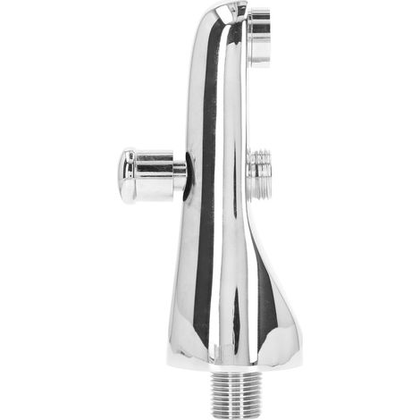 Halbkreisförmige, eingelassene Badarmatur, Wasserfallauslauf mit Umsteller, hochglanzverchromtes Messing, G1/2-Anschluss. (1/5)