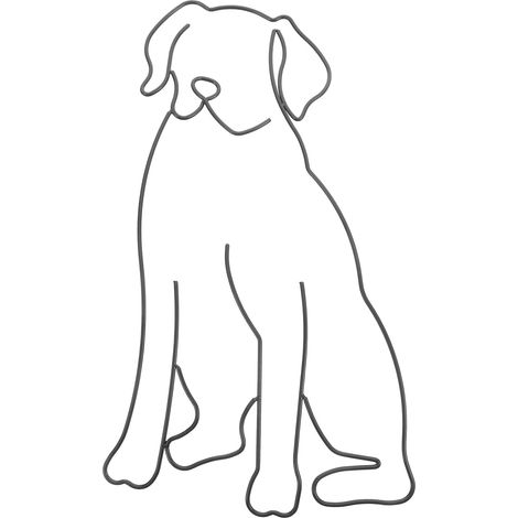 Sitzender Hund, Nordic Home Softswear Ironcraft, Wohnzimmer Schlafzimmer Outdoor Garten Ornamente (1/5)