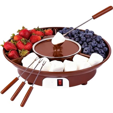 Pot À Fondue Pour Chocolat Tasse Chauffante Pour Confiserie Beurre Et Cuisine - Fondu Chocolat - Pour Fromage Crème Café Lait Desserts Cuisine Camping Pique-Nique Anniversaire (1/5)